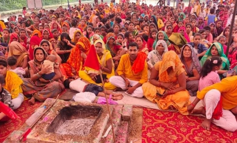 भागवत कथा में हुआ सीता स्वयंवर का मंचन भागवत कथा में हुआ सीता स्वयंवर का मंचन