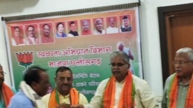 भिलाई: भाजपा को स्वच्छता अभियान प्रकोष्ठ को मिला सम्मान