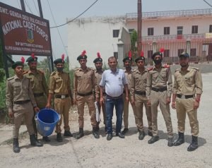एनसीसी कैडेट्स द्वारा प्लास्टिक कचरा से होने वाले दुष्प्रभावों के प्रति जन जागरूकता अभियान