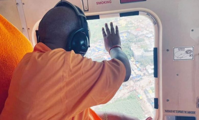 उत्तर प्रदेश: मुख्यमंत्री योगी आदित्यनाथ ने कावड़ यात्रा का हवाई सर्वेक्षण कर निर्देश दिए