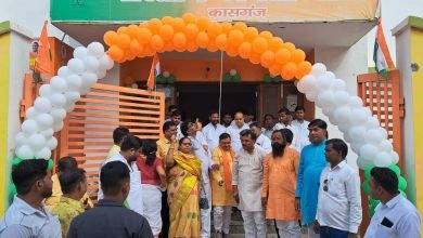 कासगंज: स्वतंत्रता दिवस पर भाजपा जिला कार्यालय फहराया तिरंगा