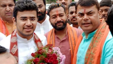 रायपुर: रायपुर पहुंचे तेजस्वी सूर्या, भिलाई से BJP पार्षद दया सिंह समेत सैकड़ों कार्यकर्ताओं ने किया जोरदार स्वागत