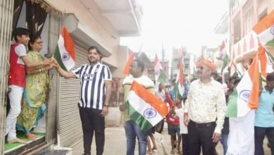भिलाई: कैन डू पर्वत फाउंडेशन ने तिरंगा यात्रा निकाली,हर घर तिरंगा फहराने की अपील