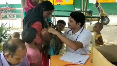 कासगंज: सहावर क्षेत्र के ग्राम रारा में पनपा खसरे के लक्षण