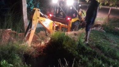 बदायूं: टैंक में गिरी गाय, बड़ी मशक्कत के बाद देररात को बाहर निकाला गाय को