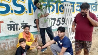 बदायूं: उझानी में प्रधानमंत्री नरेंद्र मोदी के जन्मोत्सव के उपलक्ष में महात्मा गांधी ग्राउंड में किया वृक्षारोपण