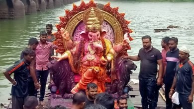 भिलाई: भिलाई में जगह जगह धूमधाम से गणपति बप्पा की विदाई दी,सैकड़ों युवा जमकर थिरकें