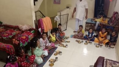 भिलाई: नवरात्रि की नवमी पर हजारों जगह जगह कन्या भोज कार्यक्रम हुआ