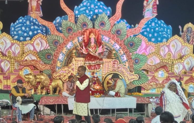 कासगंज: सोरों के बघेला पुख्ता मे देवी जागरण का आयोजन हुआ