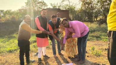 भिलाई: वर्षो से बाधित नाली निर्माण कार्य का हुआ भूमि पूजन