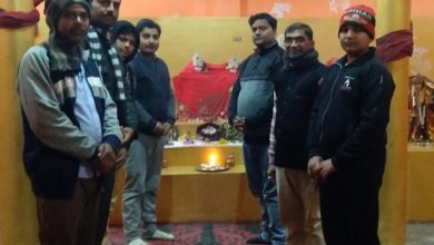 अमांपुर में गूंजा हनुमान चालीसा,मंदिरों में हुआ हनुमान चालीसा का पाठ
