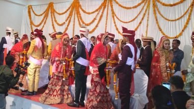 अमांपुर में 11 कन्याओं का हुआ सामूहिक विवाह, बैंड-बाजों संग बग्गी से निकली बारात