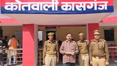 कासगंज पुलिस द्वारा 01 शातिर अभियुक्त को किया गिरफ्तार