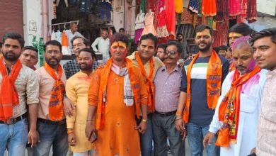 बदायूं: नगर उझानी में बजरंग दल के सानिध्य में हिंदू नव वर्ष की शोभायात्रा निकाली