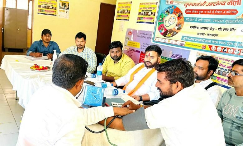 सामाजिक न्याय सप्ताह में भाजपा युवा मोर्चा ने लगाया स्वास्थ्य शिविर सामाजिक न्याय सप्ताह में भाजपा युवा मोर्चा ने लगाया स्वास्थ्य शिविर