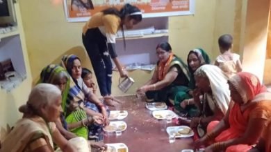 अमांपुर में भाजपा महिला मोर्चा ने किया सामाजिक समरसता भोज