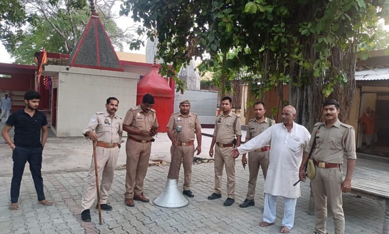 पटियाली पुलिस ने ध्वनि प्रदूषण के विरुद्ध चलाया अभियान