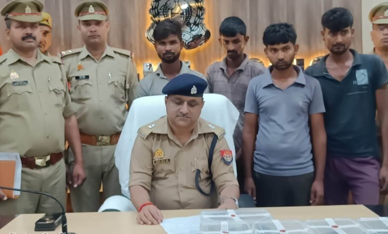 कासगंज: अवैध शस्त्र फैक्ट्री चलाते चार गिरफ्तार