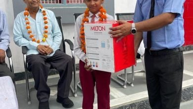 आईआईटी व नवोदय प्रवेश परीक्षा उत्तीर्ण करने वाले मेधावियों को किया सम्मानित