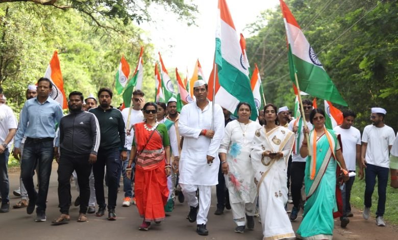 तिरंगा यात्रा में भिलाई वासियों ने लिया बढ़ चढ़ कर हिस्सा