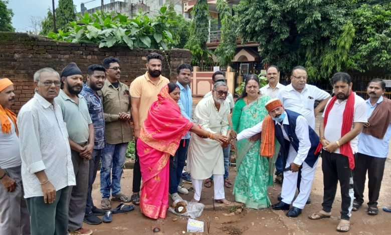 नेशनल हाईवे को बीएमसी हॉस्पिटल से जोड़ने वाली सड़क का भूमि पूजन