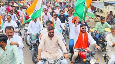 कासगंज:भाजपा युवा मोर्चा ने निकाली बाइक तिरंगा यात्रा