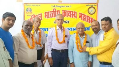 कासगंज: अखिल भारतीय कायस्थ महासभा के अलीगढ़ मंडल प्रभारी बने नवल कुलश्रेष्ठ