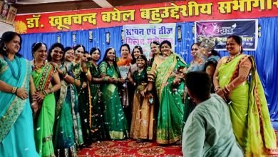 भिलाई:तीज मिलन में दिया पर्यावरण संरक्षण का संदेश