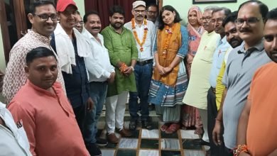 उत्तर प्रदेश में पीसीएस जे में तृतीय रैंक प्राप्त,रश्मि सिंह का हुआ स्वागत