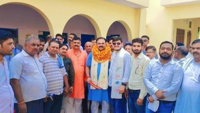 ठाकुर भूपेन्द्र सिंह का किया स्वागत