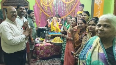 अमांपुर गणेश पंडालों में की गई पूजा-अर्चना