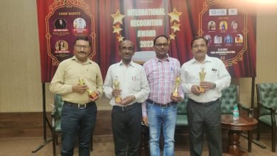 शेरवानी इंटर कॉलेज के अध्यापक हुए सम्मानित