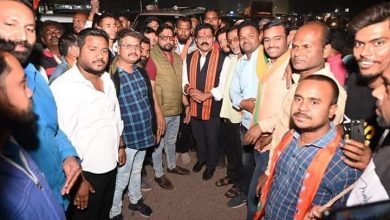 भिलाई में डिप्टी सीएम का युवा मोर्चा के पदाधिकारियों ने किया भव्य स्वागत