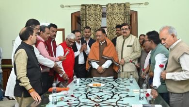 भारतीय मजदूर संघ ने मुख्यमंत्री विष्णुदेव साय से की मुलाकात