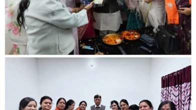 भाजपा महिला मोर्चा ने की नवनिर्वाचित विधायकों का विजय तिलक