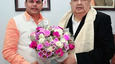 विधानसभा अध्यक्ष डॉ. रमन सिंह से उप नेता प्रतिपक्ष दया सिंह ने की मुलाकात, बधाई देते हुए दया ने लिया आशीर्वाद