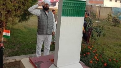 आजादी की लड़ाई में शहीद हुए सपूतों को किया याद