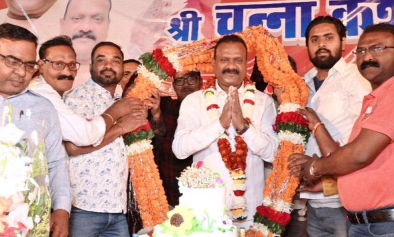 भिलाई: महामंत्री चन्ना केशवलू का जन्मदिन बड़ी धूमधाम के मनाया-चन्ना केशवलू