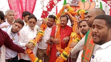 दुर्ग सांसद के जन्मदिन पर युवा मोर्चा ने दी बधाई,400 पार का लगाया नारा