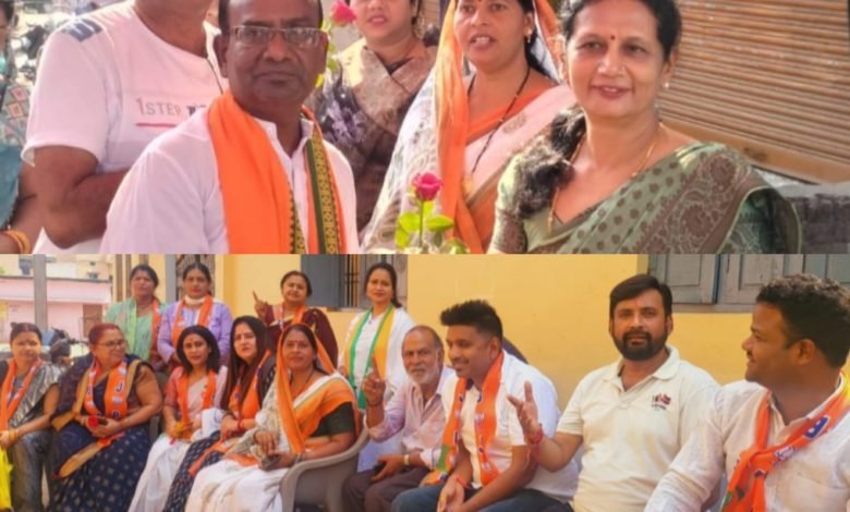 भाजपा प्रत्याशी विजय बघेल की धर्मपत्नि रजनी बघेल ने चाय पे चर्चा कर किया जनसंपर्क भाजपा प्रत्याशी विजय बघेल की धर्मपत्नि रजनी बघेल ने चाय पे चर्चा कर किया जनसंपर्क