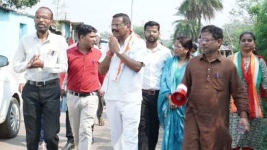 जनसंपर्क कर भाजपा पर जमकर साधा निशाना,बोलें अगर निजीकरण को रोकना है तो राजेंद्र साहू को जीताना होगा