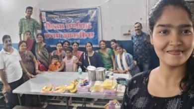 राष्ट्रीय ब्राह्मण महिला प्रकोष्ठ ने दिव्यांग बच्चों को कापी पेन पेंसिल बाक्स वितरण किए