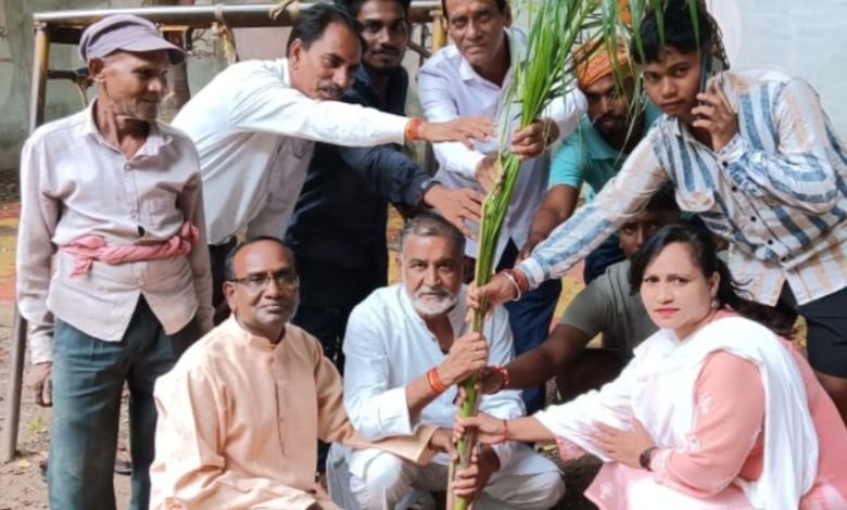 भाजपा के दिग्गज नेताओं ने एक पौधा माँ के नाम किया वृक्षारोपण