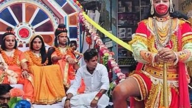 कासगंज: बैंड-बाजों के साथ निकाली श्रीराम की शोभायात्रा