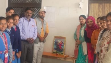 कासगंज: सेंट वी0 एन0 पब्लिक स्कूल में मनाई गई जयंती