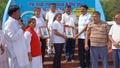 भिलाई: योग दिवस के एक दशक के पूर्ण होने पर योग संगम योग हरित के कार्यक्रम जोरों पर-मनोज ठाकरे