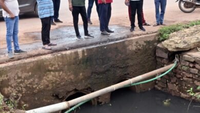 बड़े नालों सहित टूटे पाइपलाइन का निरीक्षण किये आयुक्त 