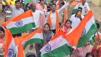 भारतीय जनता पार्टी कैंप मंडल द्वारा भव्य तिरंगा यात्रा निकाली गई 
