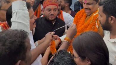 भाजपा मंडल भिलाई-03 ने किया कैबिनेट मंत्री गजेंद्र यादव का भव्य स्वागत