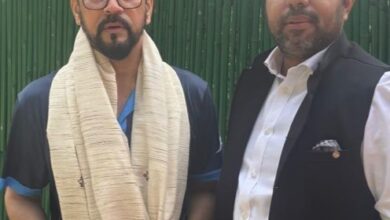 छत्तीसगढ़ प्रदेश कार्यसमिति सदस्य मनीष पाण्डेय ने पूर्व केंद्रीय मंत्री अनुराग ठाकुर से की मुलाकात